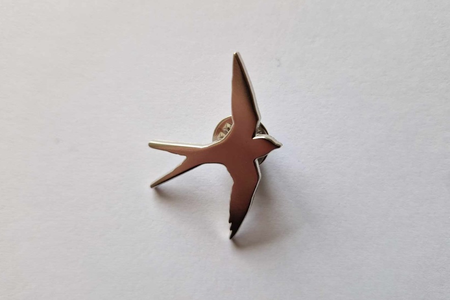 Swallow Motif Badge